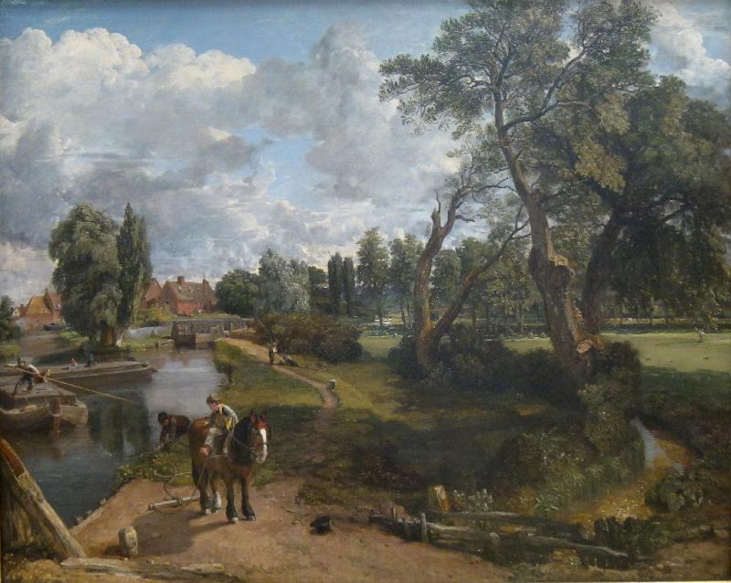 John Constable Flatford Mill or Scene on a Navigable River France oil painting art